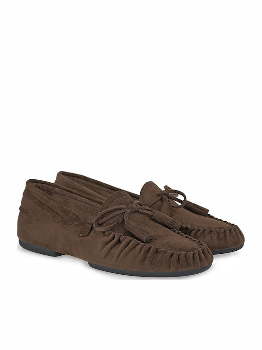 Γυναικεία Loafers σε Καφέ Χρώμα