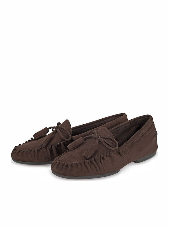 Γυναικεία Loafers σε Καφέ Χρώμα