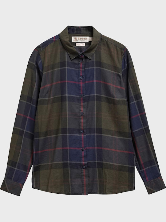 Bredon Дамска Памучна Риза с Дълъг Ръкав Shadow Classic Tartan Каре