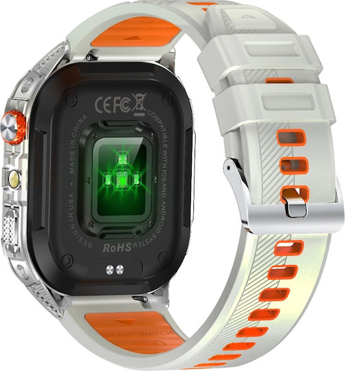 Microwear Smartwatch K70a Μαύρη Κάσα Μαύρο Λουρί Σιλικόνης