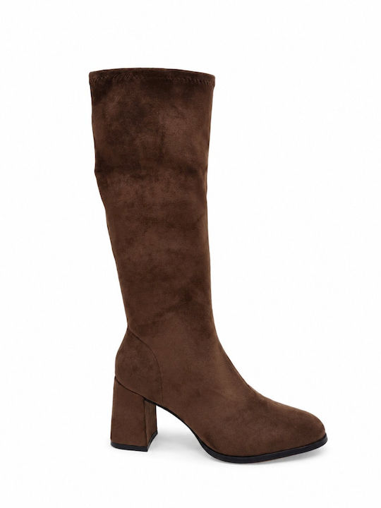 Beige Suede Women's Boots