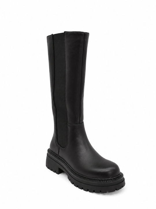 Women's Boots with Elastic Brown
