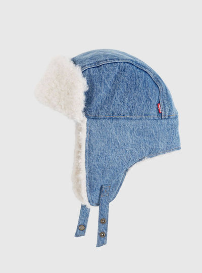 Women's Fleece Knit Beanie in Blue