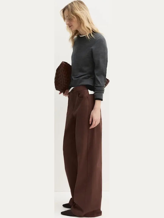 Women's Fabric Trousers Brown