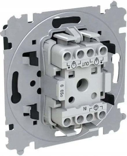 Abb Recessed Touch Wall Switch One-Way Aller Retour Black