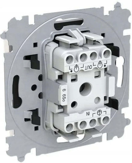 Abb Recessed Wall Touch Switch One-Way Aller Retour White