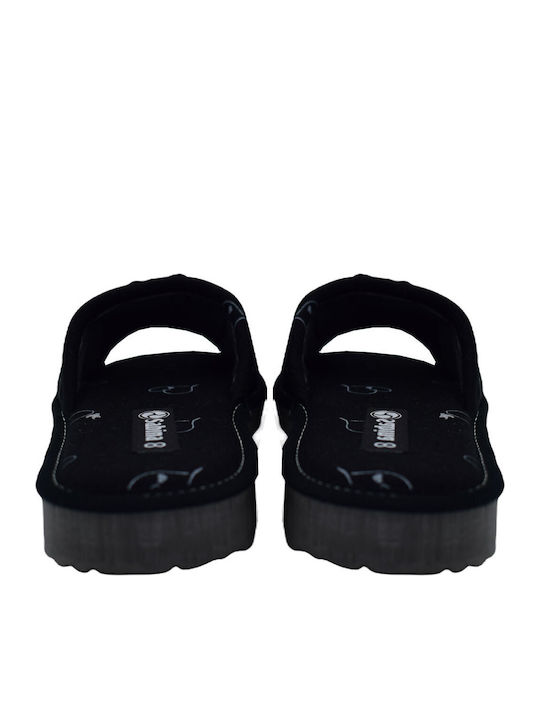 Black Women's Winter Slippers
