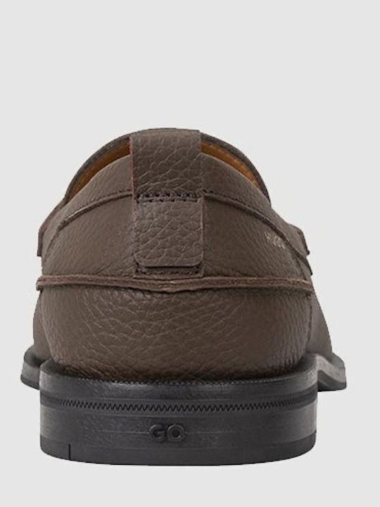Loafers Bărbătești din Piele de Culoare Maro