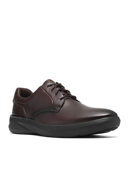 Code H Plain Leather Men's Casual Shoes Black