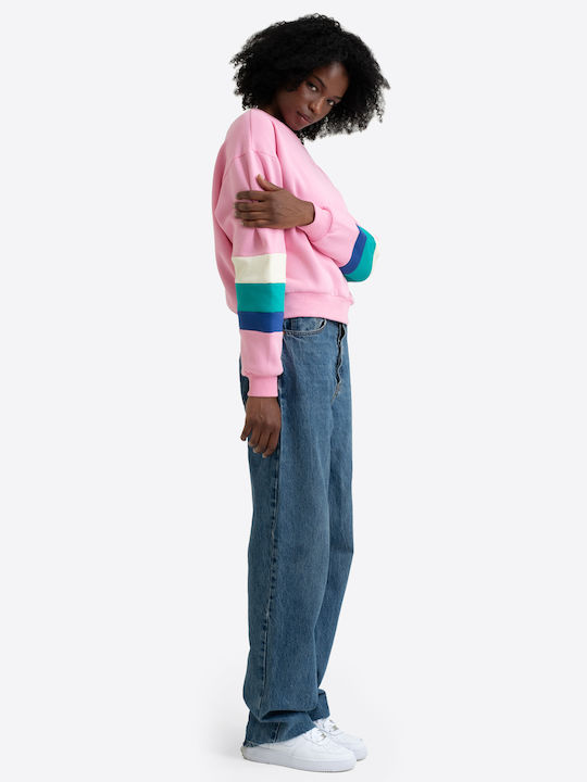 Chafford Women's Sweatshirt Pink/Beige/Blue