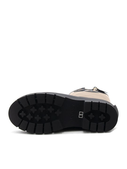 Leighton Tartan Cizme de Ploaie pentru Femei Negre