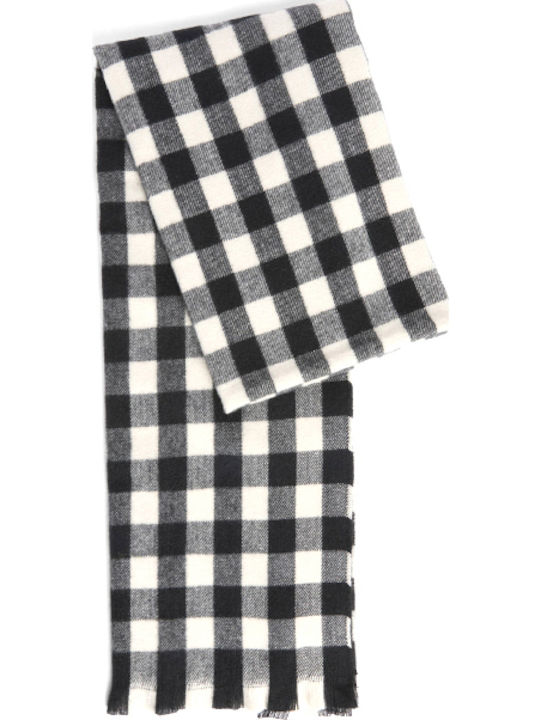 Barbour International Women Beanie & Scarf Kemora Set Ecru Black Lgs0104-bk11