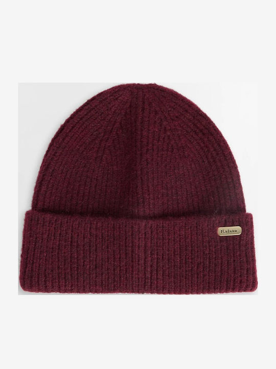 Barbour Women Beanie & Scarf Olivia Gift Set Εκρου Καφε Μπορντω Lgs0107-tn92