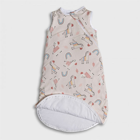 Tender Winter Baby Sleeping Bag Marble Zebra Eco Beige with Detachable Sleeves