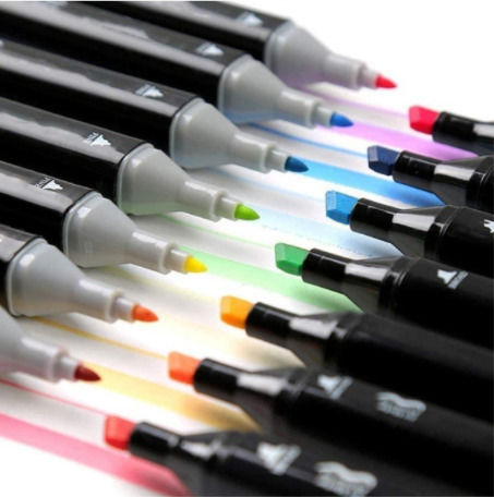 Markere Permanente Multicolore 1 mm Set de 80 de culori