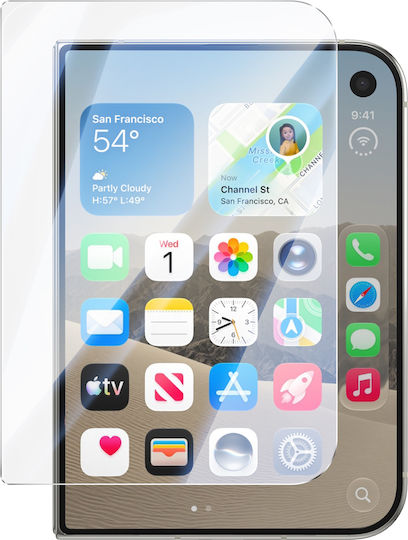 Avizar Защитно Фолио за Външен Екран на iPhone Duo 9H Устойчиво на Удар Закалено Стъкло Прозрачно