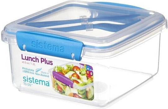 Sistema Lunch Box Plus Δοχείο Φαγητού Πλαστικό Ροζ 1.2lt