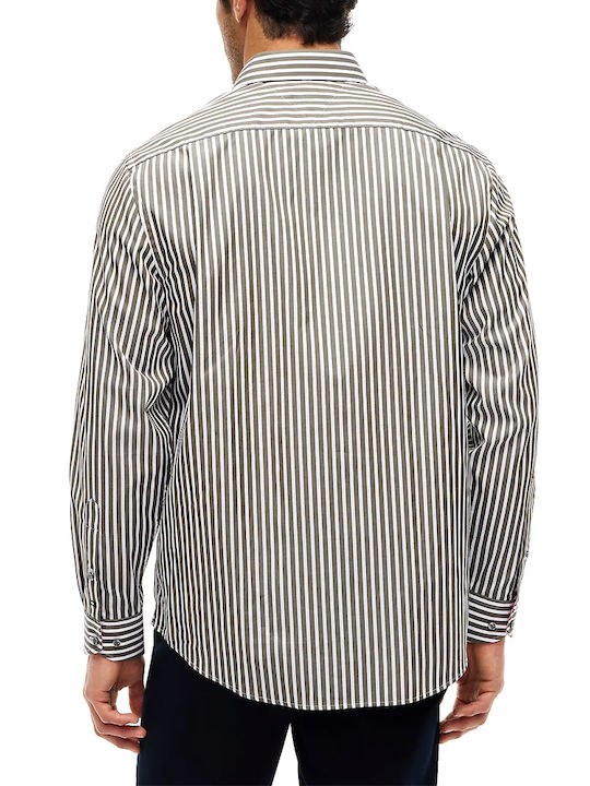 Tommy Hilfiger Cotton Regular Fit Shirt White-Khaki