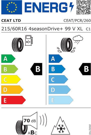 Drive 215/60R16 99V XL Автомобилна Гума Всесезонна За Пътнически Автомобил