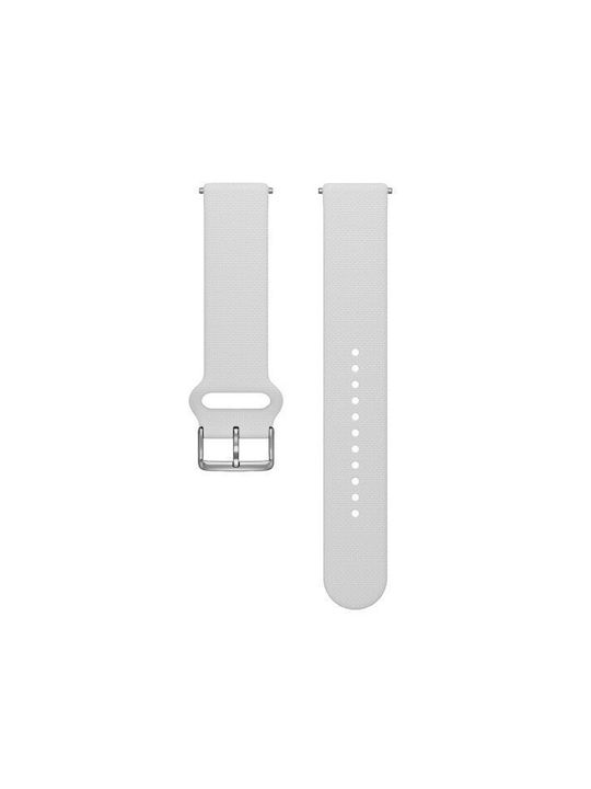 Polar Watch Strap 20mm S-L T White Silicone