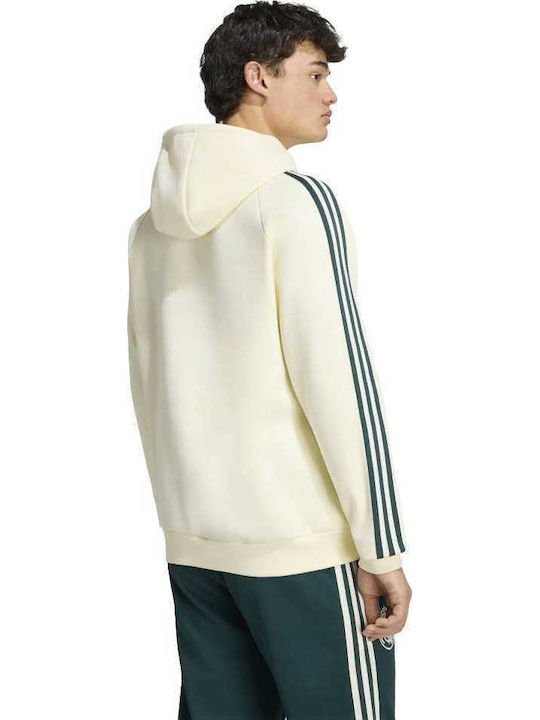 adidas Real Φούτερ Λευκό με Κουκούλα
