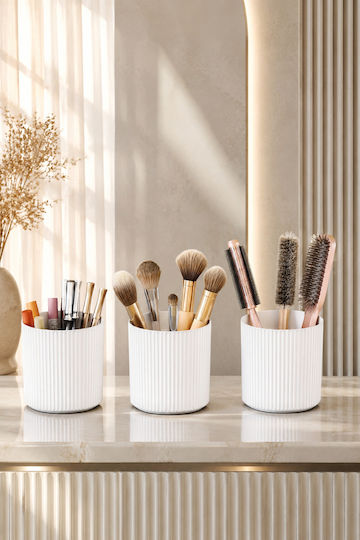 SteweHome Organizator de cosmetice alb