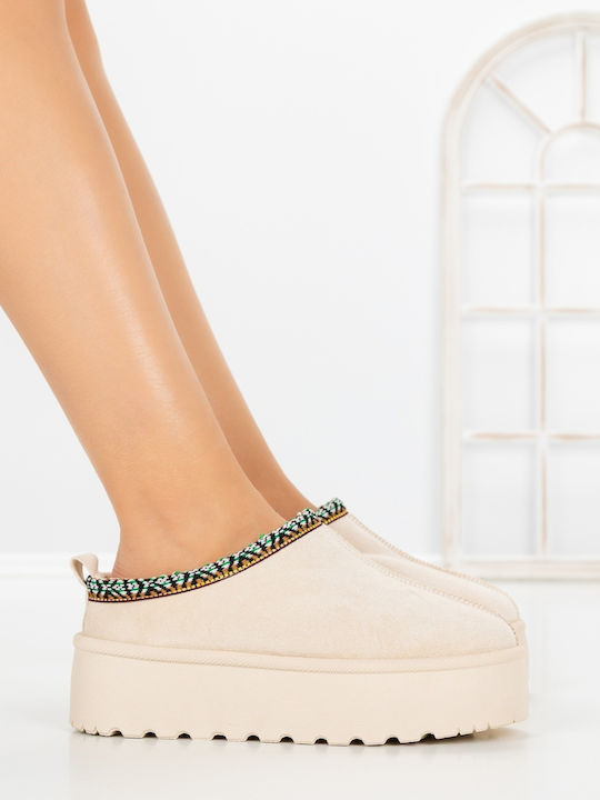 Women's Summer Platform Sandals Beige