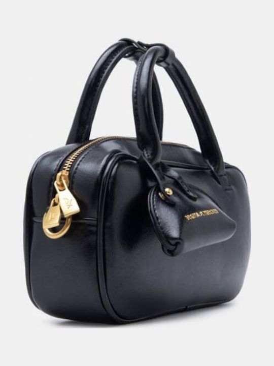 Damen-Barrel-Handtasche Schwarz