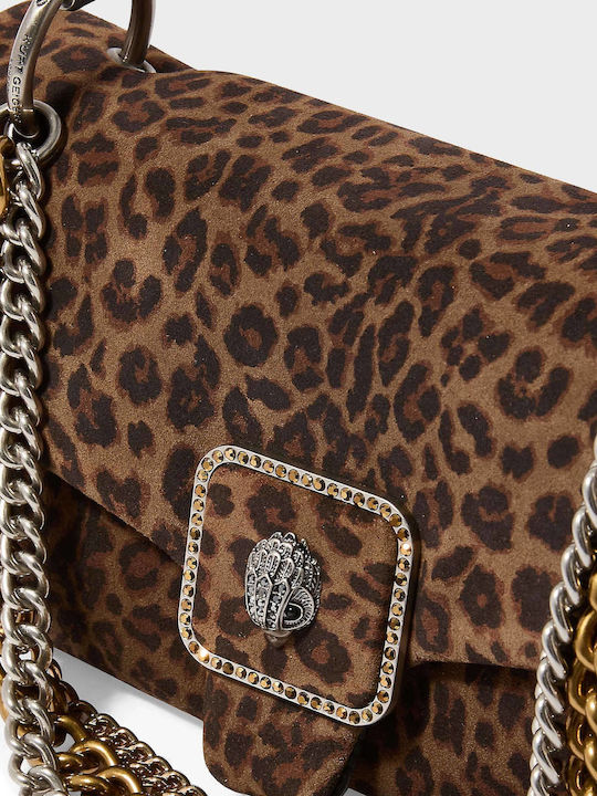 Brown Suede Leather Women's Shoulder Bag
