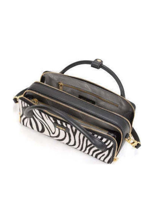 Black Leather Women's Tote Bag