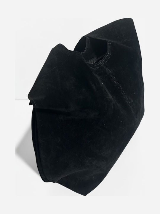 Women's Suede Shoulder Bag Black