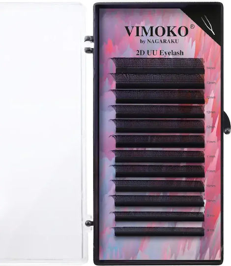 Eyelash Extensions Mix 2d Uu 0.07 Premade Vimoko By Nagaraku 8-14 Mm