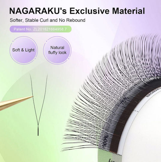 Single Tips 2d Y Eyelash Extension Nagaraku 0.07d Mix 8-15mm