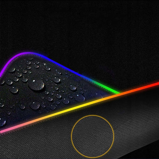 Strado Gaming Mouse Pad XXL 800mm with RGB Lighting via USB Black