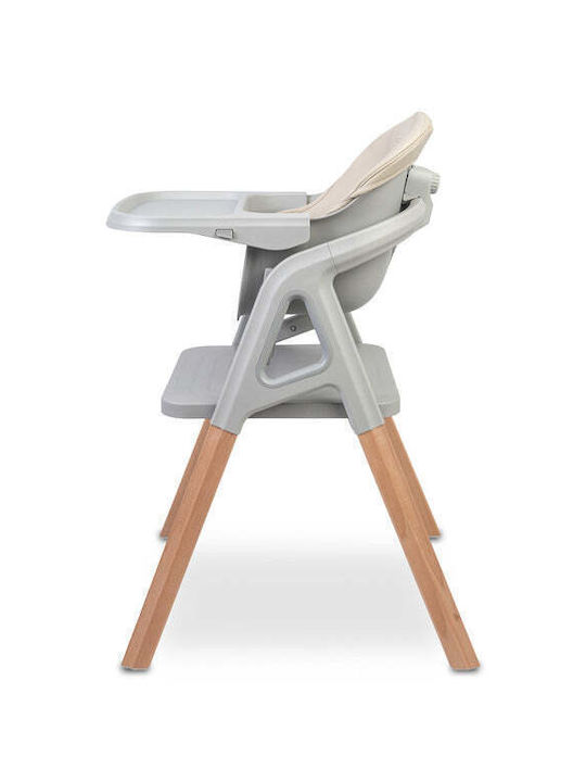 Caretero 3-in-1-Babyhochstuhl mit Höhenverstellung Beige