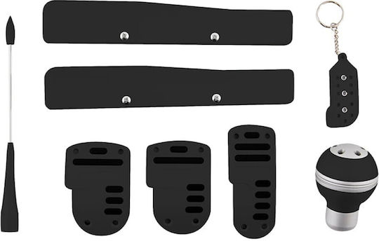 Autoline Tunning Kit Pedalsatz & Hebel Universal Schwarz 5Stück