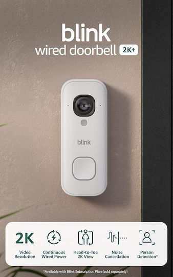 Blink Wi-Fi Video Intercom Set Compatible with Alexa White