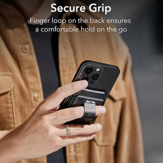 ESR Wallet MagSafe ESR Classic Geo Negru Carbon