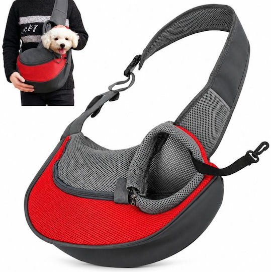 Denik Pets Μάρσιπος για Μεταφορά Σκύλου / Γάτας Κόκκινος Μ40xΠ25εκ.
