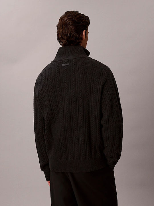 Men's Knitted Cardigan Black