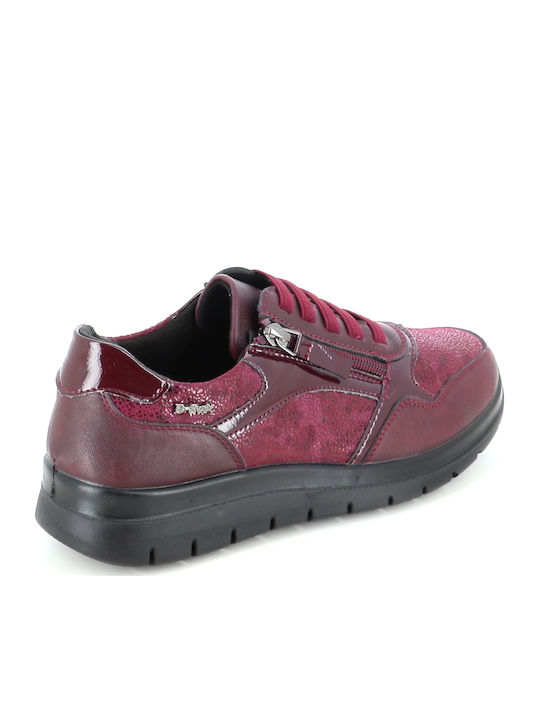 Women's Burgundy Sneakers 197/63-26_Burgundy