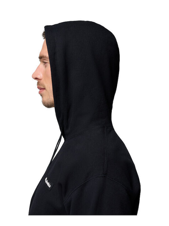 Logo Φούτερ με Κουκούλα Black