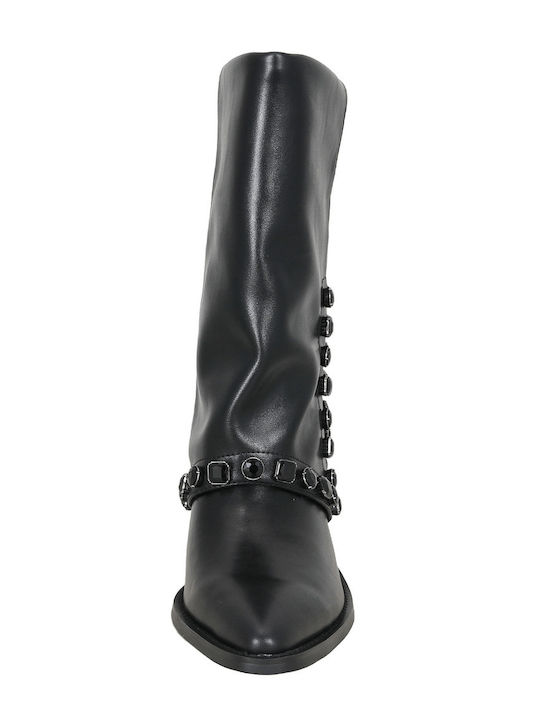 Bally Leather Women's Boots with Mid Heel Black