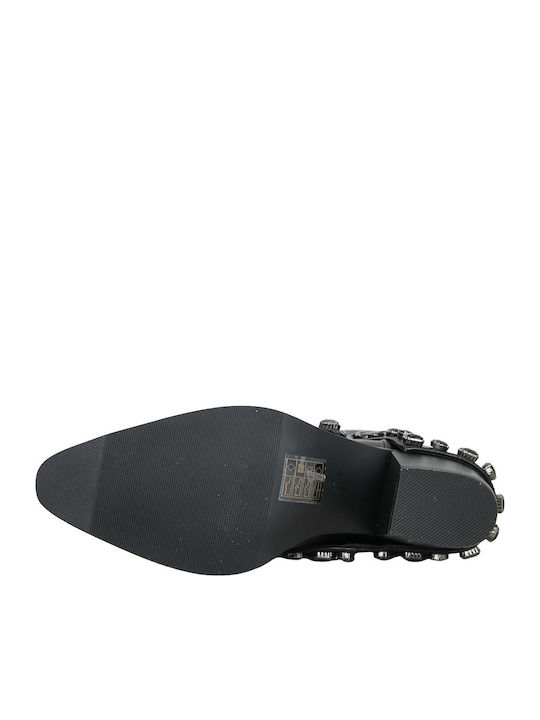 Bally Leather Women's Boots with Mid Heel Black
