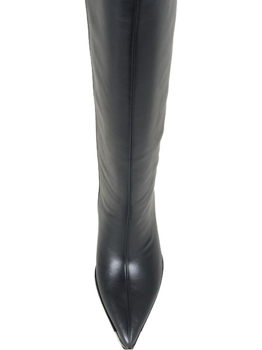 Brigen Schwarze Damenlederstiefel