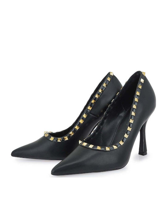 High Heel Pumps Black Gold