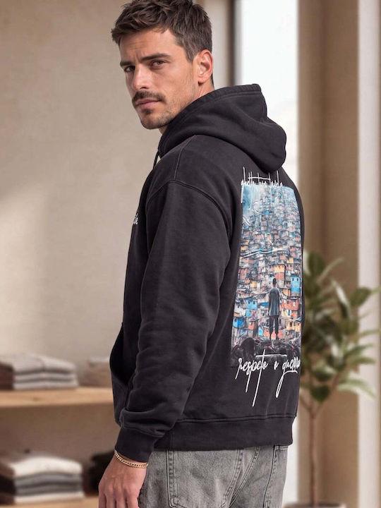Favella Ghetto Hooded Sweatshirt Black