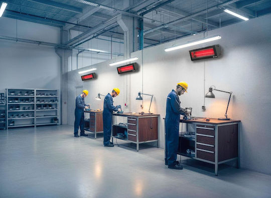 Radialight Elektrischer Infrarot-Heizstrahler mit 2,5 kW Leistung