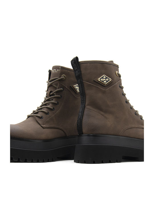 Any Icon Women's Biker Ankle Boots Brown