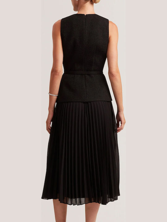 Midi-Kleid Schwarz